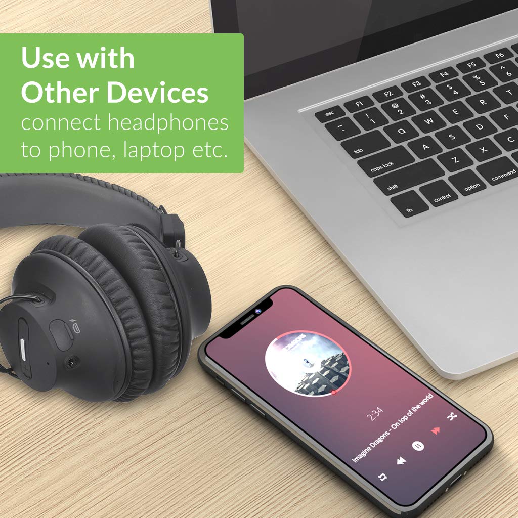 Avantree HT41899 Dual Bluetooth 5.0 Wireless TV Headphone Set with Transmitter and Stand (Digital Optical AUX RCA), 40 Hrs TV Headphones for Seniors, Plug-and-Play, No Delay.