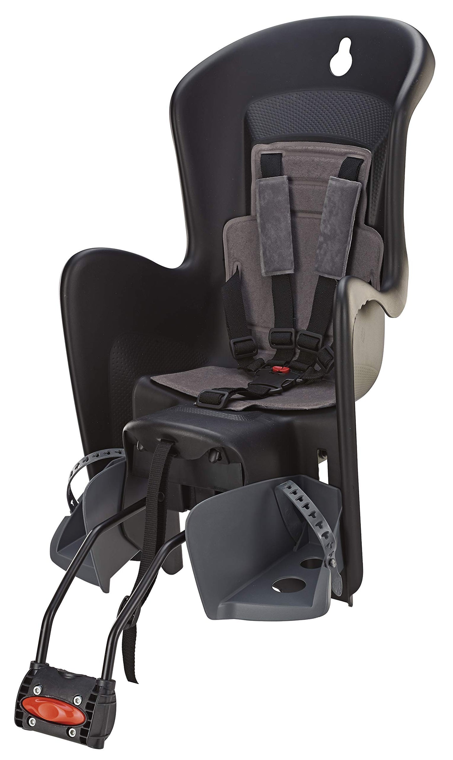 Polisport Bilby RS bike child seat | Seat for saddle tube mounting | for children weighing between 9 and 22 kg | gray & FISCHER Adult Bike Helmet, City Helmet Urban Levin, S/M, 52-59cm