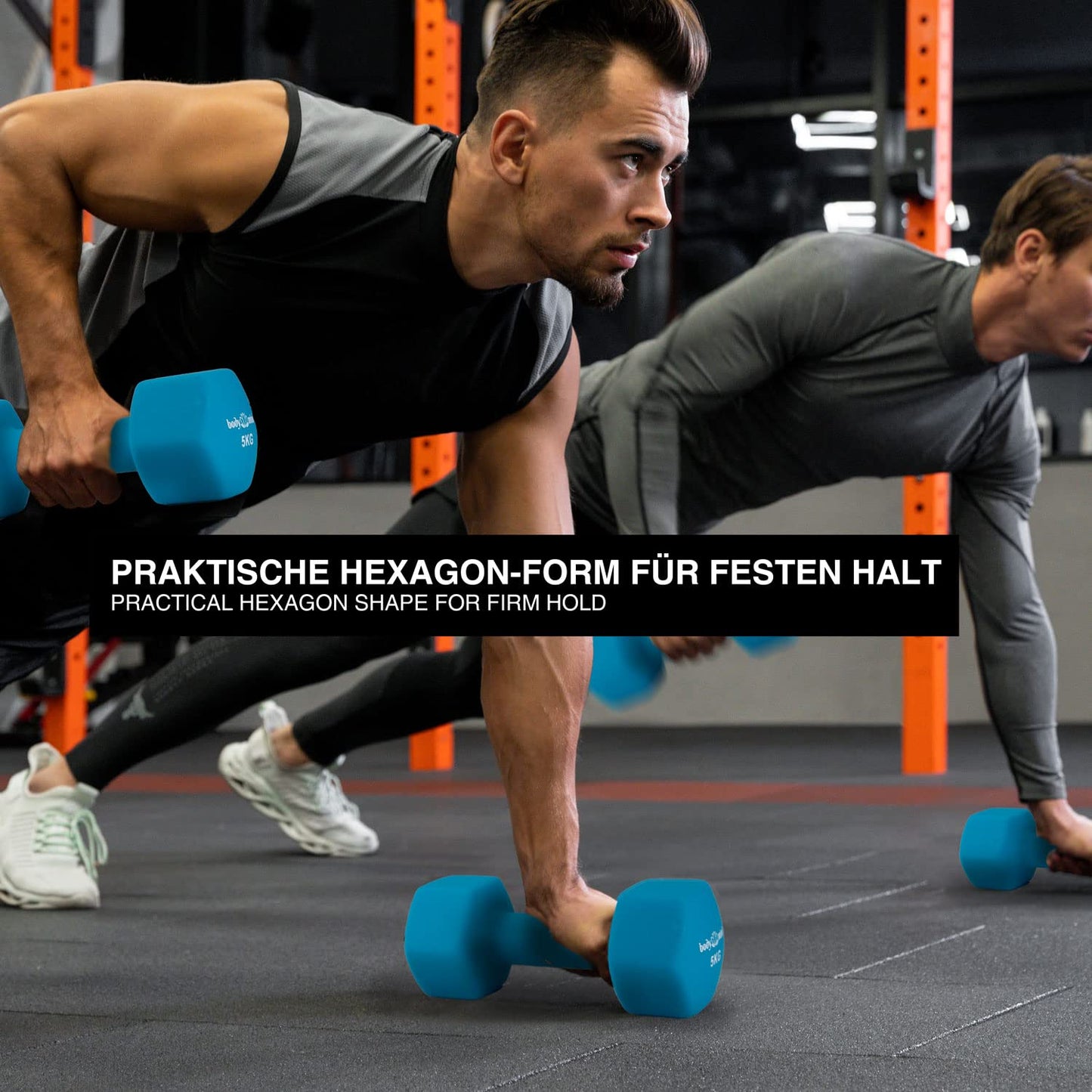 Body & Mind® Dumbbells 2-pack Neoprene Gym Dumbbells; Effective strength training with various weights; Fitness workout for home.