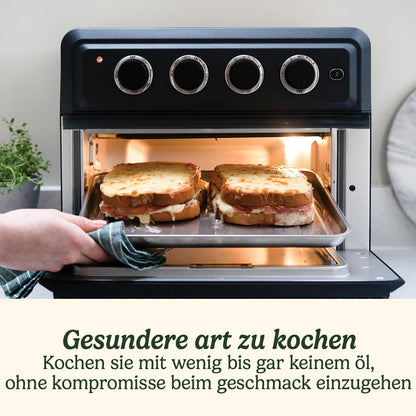 Cuisinart Air Fryer Mini Oven | 7 in 1: Fry, Roast, Bake, Grill, Toasties, Toast, & Keep Warm | 2 cooking stages, 17L large capacity | 30% faster | Energy efficient