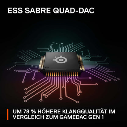 SteelSeries Arctis Pro - Multi-System Gaming Headset - PC, PS5, PS4, Switch 2 - Hi-Res Audio - 360° Surround Sound - GameDAC Gen 2 - ClearCast Gen 2 Microphone