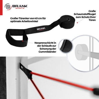 BRANK SPORTS - Resistance Bands for Ultimate Muscle Building - High-Quality Materials - Rubber Band Sports - Strength Training - Fitness Band Free Training Guide