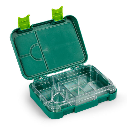 Slurp Junior lunch box for kids with compartments, colorful, divided & leak-proof, BPA-free lunchbox for daycare, bento box, safe snack box.