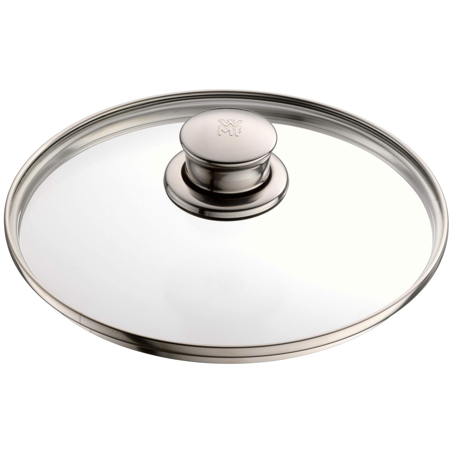 WMF Diadem Plus Stewpot large 24cm, glass lid, induction meatpot 6.5l, polished Cromargan stainless steel, uncoated