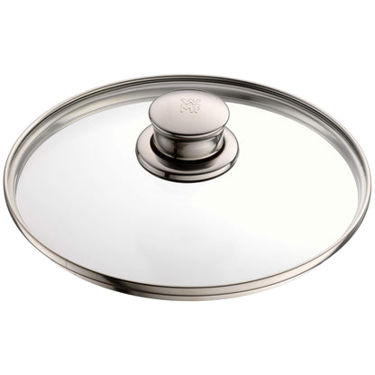 WMF Diadem Plus Stewpot large 24cm, glass lid, induction meatpot 6.5l, polished Cromargan stainless steel, uncoated