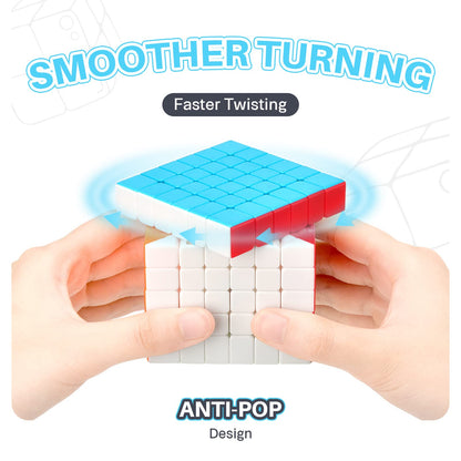 TOYESS 7x7 Speedcube Original, Speed Cube Magic Cube for Kids and Adults, Stickerless