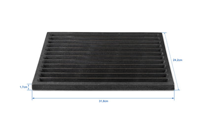Ash grate - fire grate - coal grate - fireplace grate in premium quality, cast iron, 24 x 32 cm from your grill grate.