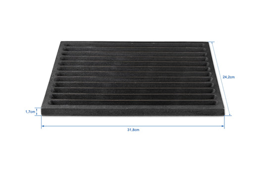 Ash grate - fire grate - coal grate - fireplace grate in premium quality, cast iron, 24 x 32 cm from your grill grate.