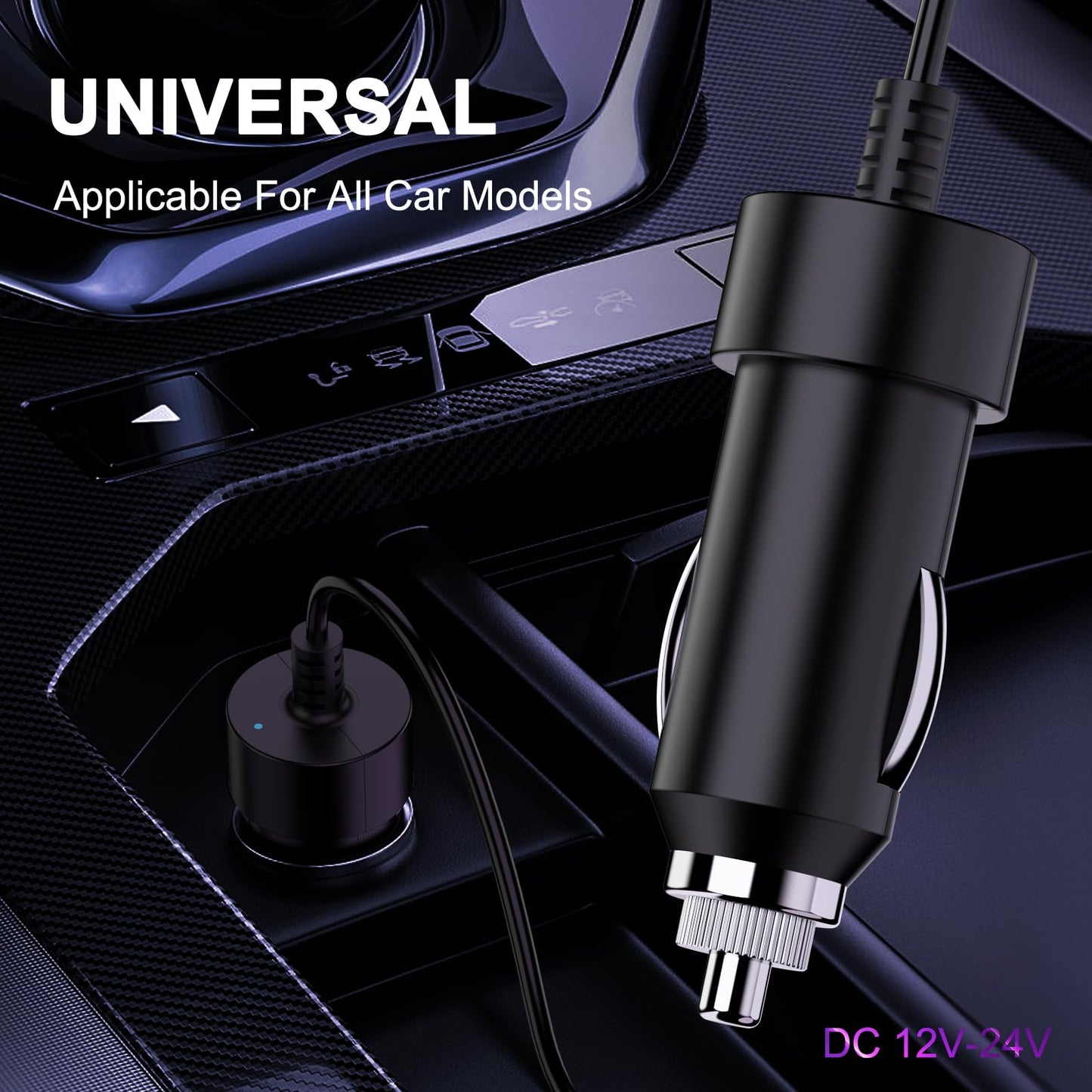 90W Universal Car Laptop Charger DC Adapter for HP Pavilion Acer Aspire Swift ASUS Vivobook Lenovo Ideapad Dell Sony Toshiba Samsung JBL Fujitsu Medion Tablets with 16 adapter plugs.