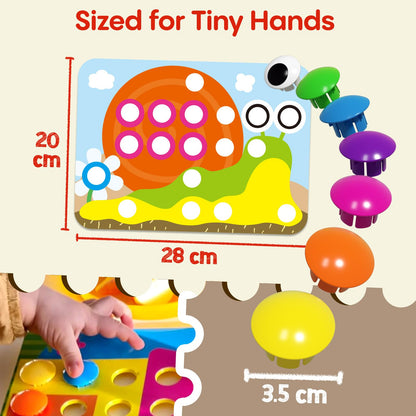 AMOSTING Matching Game for 2+, kids learning colors, toy for 2 and 3 year olds, 20 picture cards