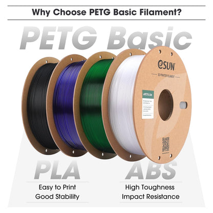 eSUN PETG Filament 1.75mm, high toughness PETG Filament, 1KG spool (2.2 LBS) 3D printing Filament for 3D printers (Blue, 1KG)