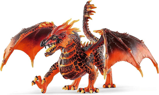 SCHLEICH ELDRADOR Creatures | Lava Dragon 70138 | ELDRADOR monster figure with moving jaw and wings | great gift for girls and boys | for ages 7 and up | 20 x 14 x 15 cm