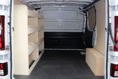 VANIFY - Compatible with Renault TRAFIC L2 2015+ vehicle equipment, vehicle shelves, complete driver side shelf