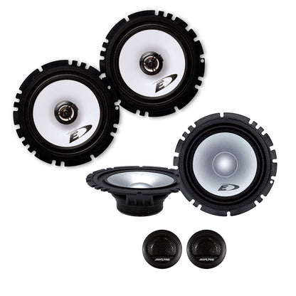 Mediadox Front/Rear 16.5cm/165mm Car Speakers/Boxes/Speakers Complete Set by Alpine compatible with Suzuki (II)