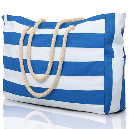 oscaurt beach bags for women, Large Waterproof Beach Bag with Zipper Beach Bags Waterproof Sandproof Swim Pool Bag Large Tote