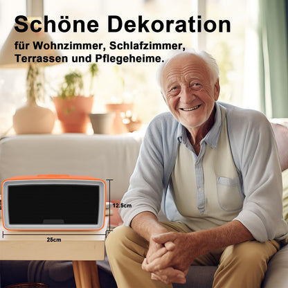 (New) iGuerburn 32GB Mp3 Player for Seniors, Easy Music Player for Elderly with Dementia, Easy-to-Use Music Box Dementia Alzheimer Products Gifts - Orange