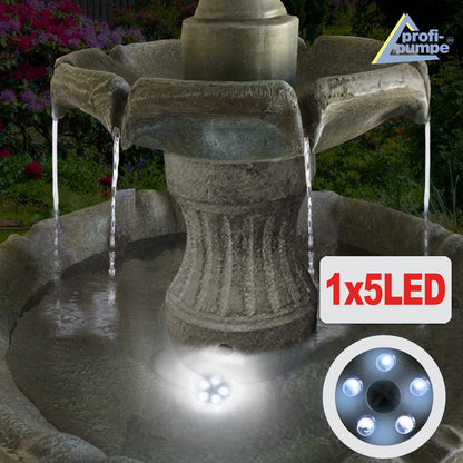 Solar garden fountain fountain solar fountain classic garden decoration fountain waterfall garden light pond pump for terrace, balcony, improved model with pump instant start function
