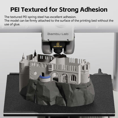UniTake3D A1 Mini PEI Build Plate 184x184mm print bed Flexible Spring Steel Sheet Double Sided Smooth/Textured PEI compatible only with Bambu Lab A1 Mini 3D Printer