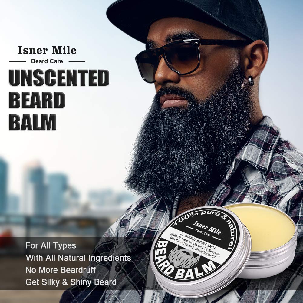 Upgraded beard care set for men beard growth care & trimming with hair conditioner beard oil, beard balm butter wax, beard brush, beard comb, beard scissors, best perfect gift