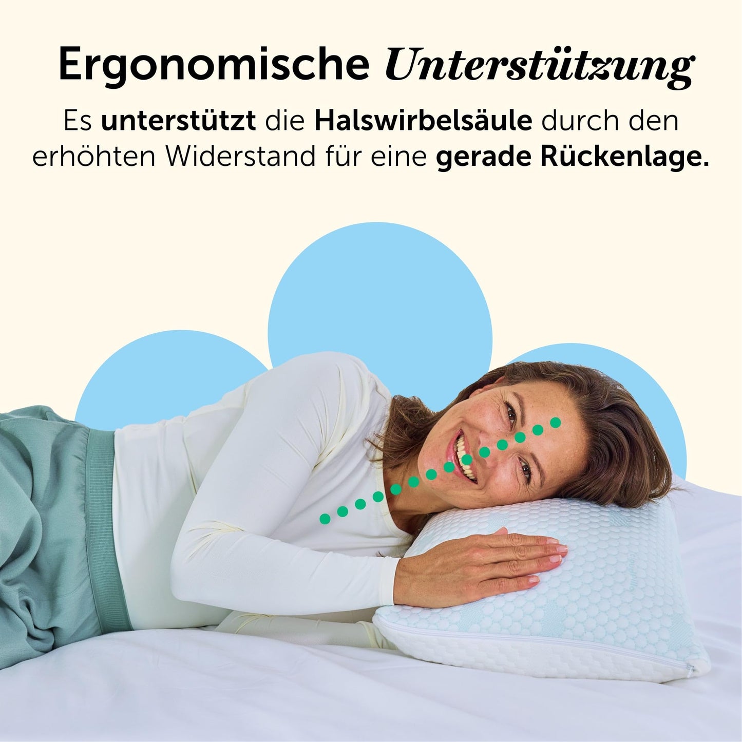 Cloudpillo Premium Memory Foam Pillow - Adjustable Height 50x70 cm - Ergonomic Pillow - Cool and Warm Pillow - Hypoallergenic Bed Pillow - Sustainable and Ideal for Allergy Sufferers