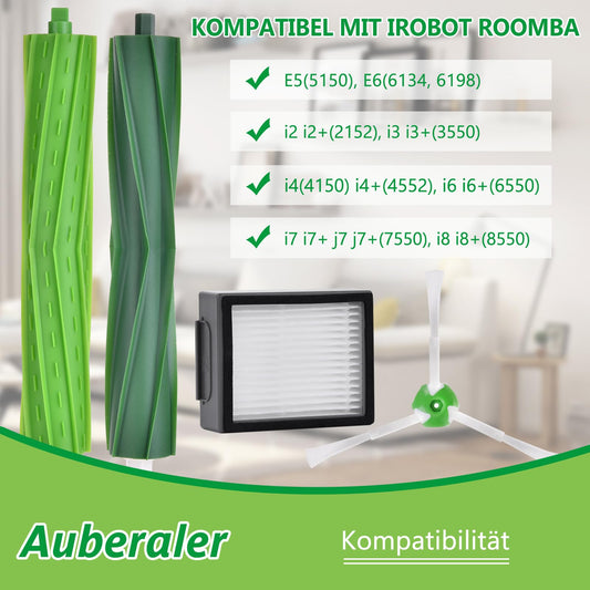 Replacement parts for iRobot Roomba i7 compatible with j7, j7+/Plus, i7, i7+, i3, i3+, i4, i4+, i6, i6+, i8, i8+, E5, E6, E7 vacuum cleaners.