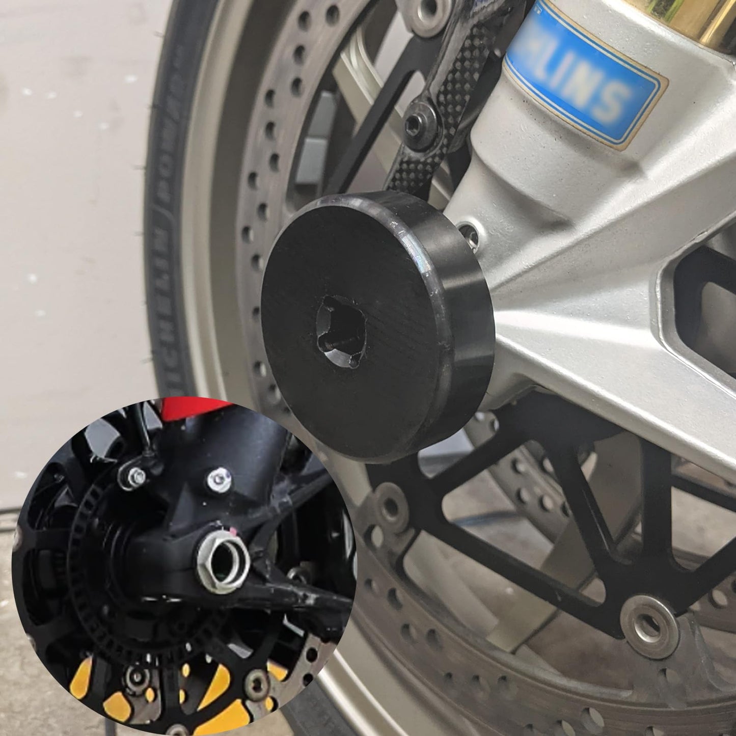 Use nut for Ducati motorcycle front + rear axle nut, axle tool, fits Ducati, ATVs, Superbike 1098, 1198, 1199, Panigale Multistrada Diavel, SW 55mm and 30mm.