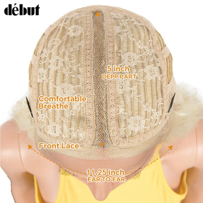 DEBUT Lace Front Wig Super Long Wavy Wig for Women 104cm 280g Synthetic Heat Resistant Fiber 130% Density (104cm, 613)