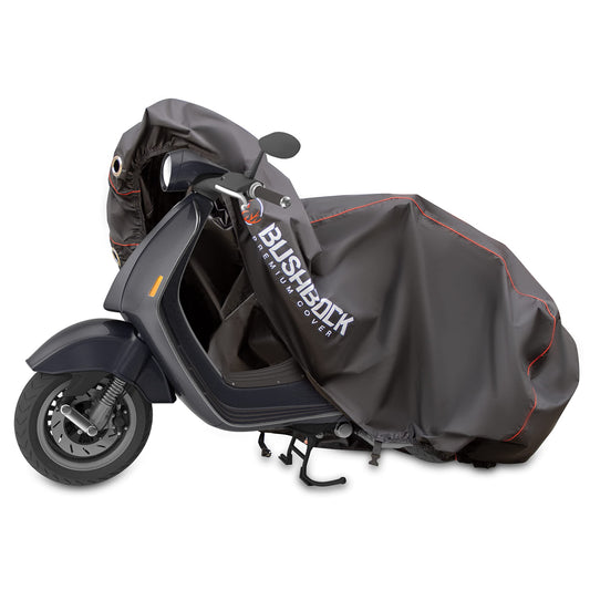 BUSHBOCK® Premium scooter cover with ripstop structure - No more tearing! - Outdoor/Indoor - Waterproof cover - Motorcycle cover (M)