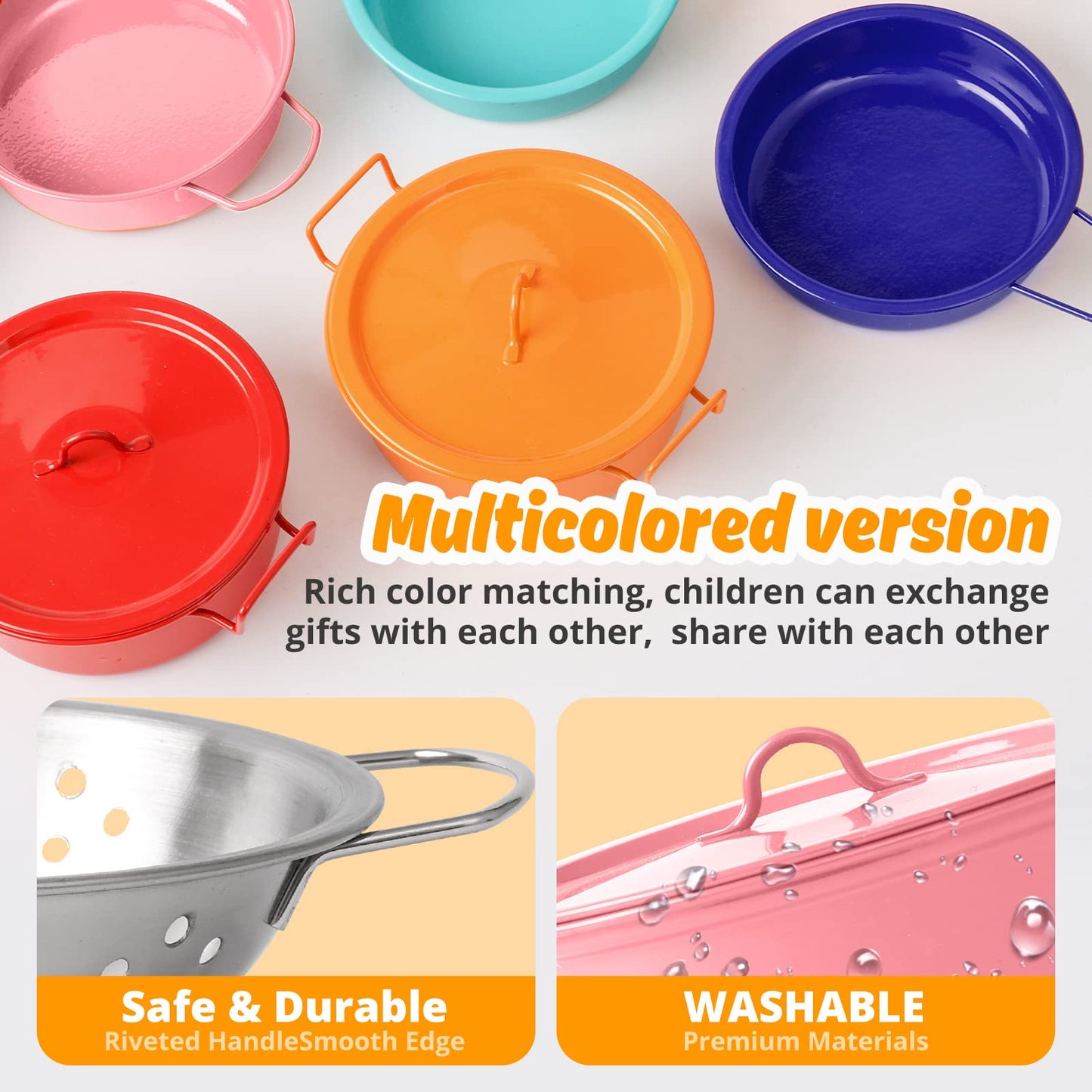 Veitch fairytales children's mud kitchen accessories outdoor kids dishes pots play kitchen kids kitchen dishes play pots kitchen accessories pot set kitchen toys cooking utensils role play gifts (pink)