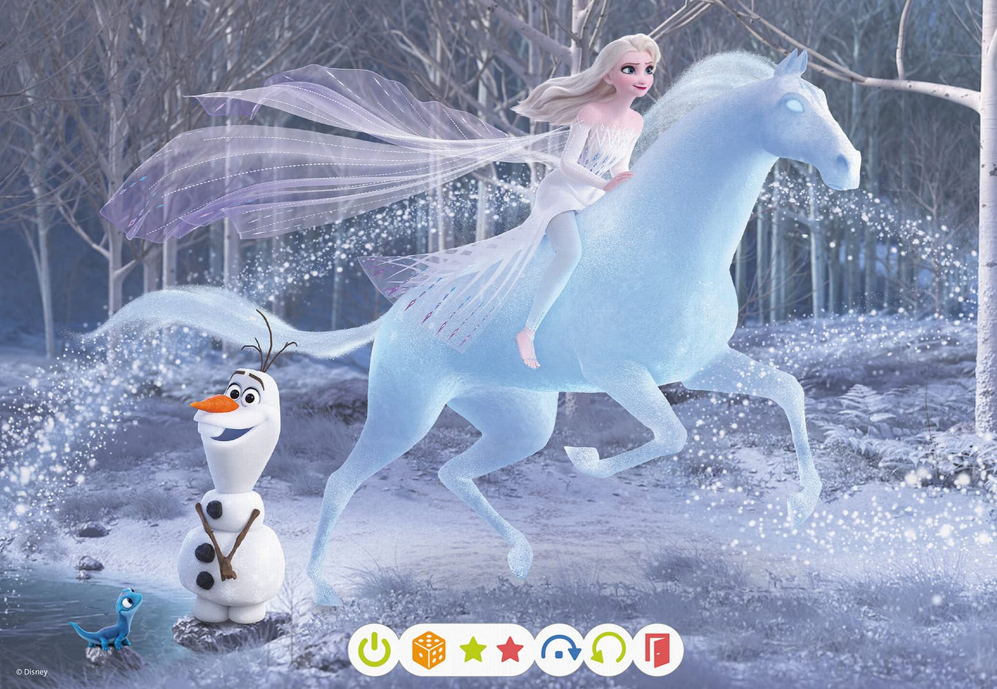 Ravensburger tiptoi Game 00116 - Disney Frozen - For ages 4 & tiptoi Game 00134 - Puzzle for little explorers: Disney Frozen - 2x24 pieces kids puzzle for ages 4.