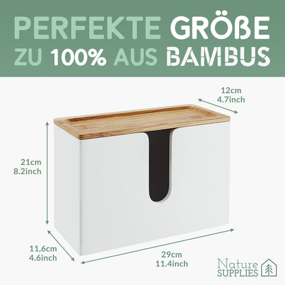 Nature Supplies wooden paper towel holder - Mount it on the wall or place it on the table, for C-fold, Z-fold, or Interfold paper towels.