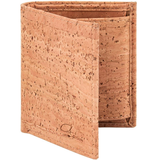Simaru Cork Wallet for Women & Men, RFID-blocking purse, vegan, sustainable & durable, 5+ card slots with pull tab.