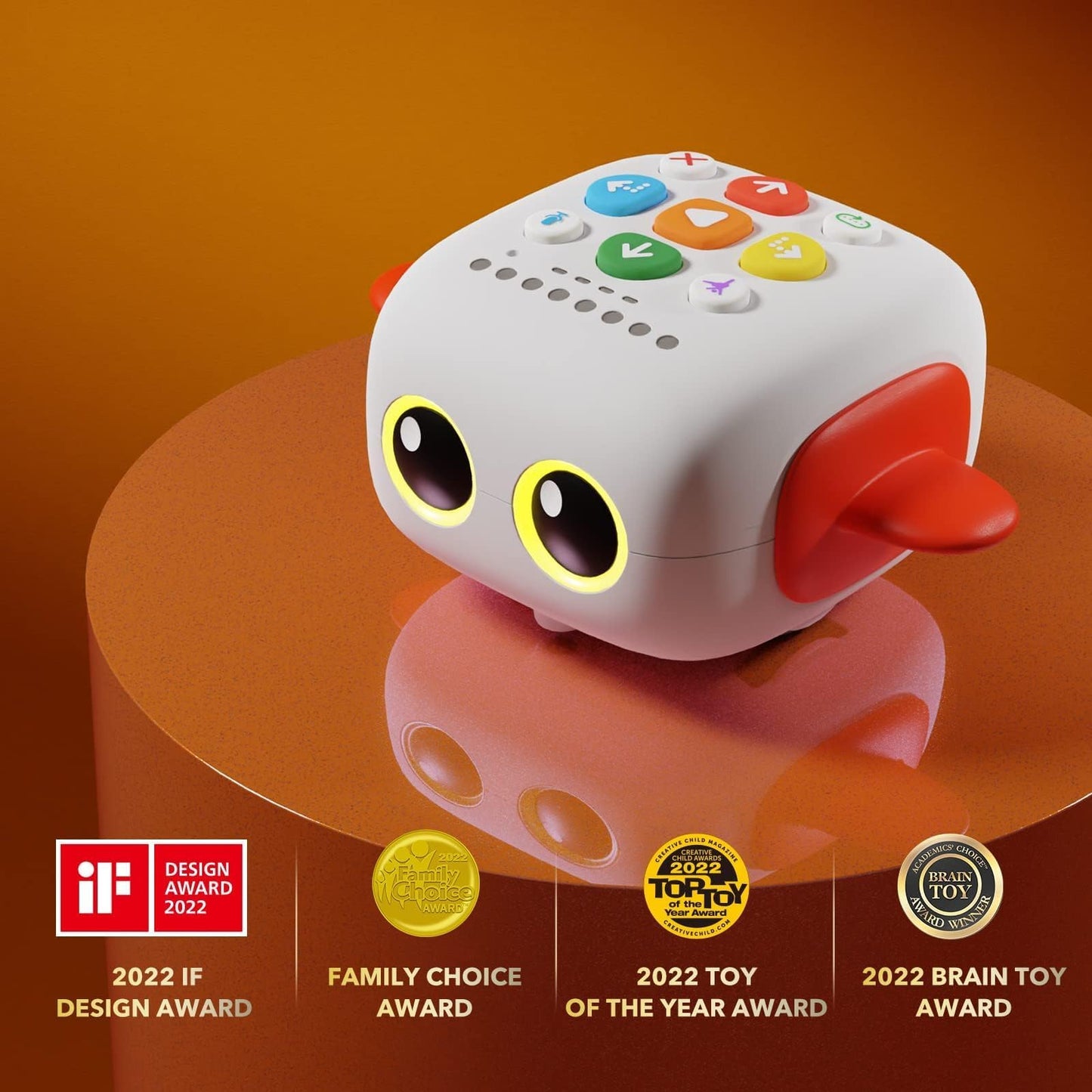 Matatalab Tale-Bot Pro is a programmable robot for children aged 3-5. It comes with a programmable app and command buttons for interactive STEM learning. Great for teaching coding basics.