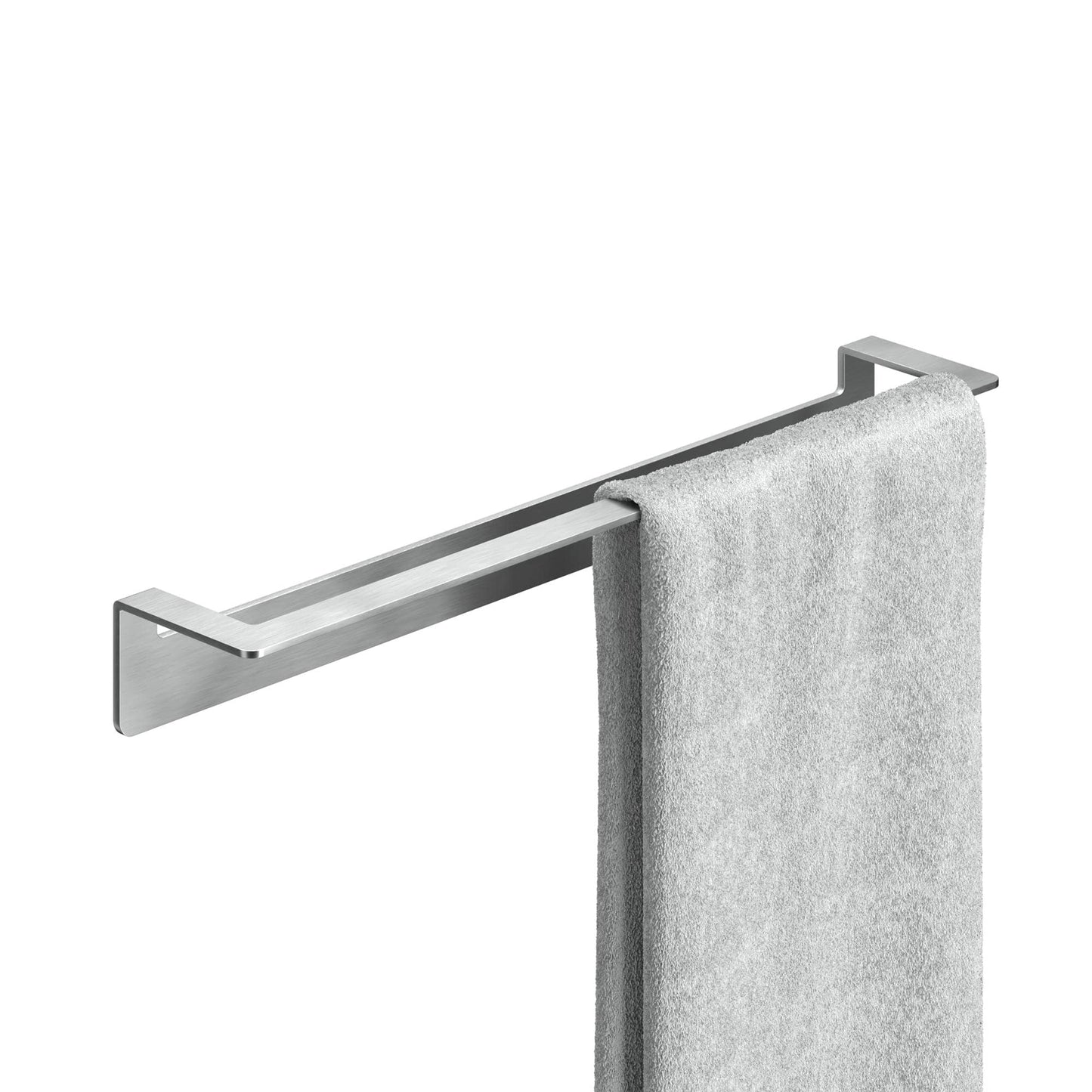 Wall-mounted towel holder without drilling - 45cm - Stainless steel towel bar for the bathroom - Self-adhesive