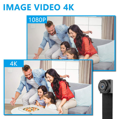 Amyway Mini Surveillance Camera 4K Small Security Cameras Motion Detection Video Camera for Home/Office/Apartments Security