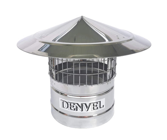 80mm chimney cowl with bird protection stainless steel bird guard for chimneys, chimney cover, chimney cap, fireplace cap, fireplace hood, fireplace cap, chimney cap