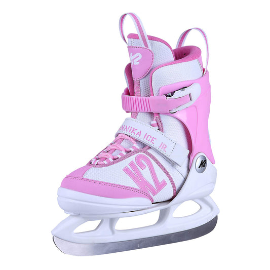 K2 Skates Girls' Ice Skates Annika Ice, White - pink, 25C0109