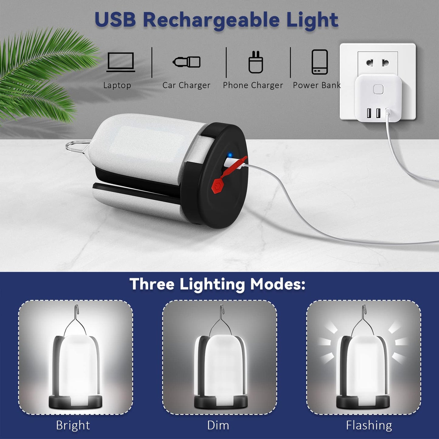 Portable camping lamp - camping equipment, LED camping lantern mini foldable, outdoor lamp for the garden, tent lamp camping light for camping, hiking, caravan, emergency light for blackout emergency