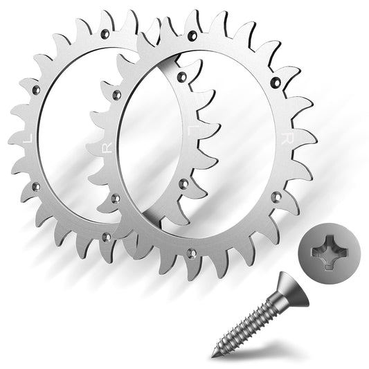 Spikes for robotic mower traction enhancement for Worx S/M - wheel size 205mm - 12x stainless steel screws - traction enhancement for robotic mowers