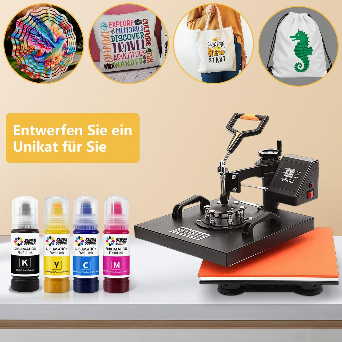 Sublimation ink for Epson et 1810 2810 2820 2850 2830 2815 4810 printers (auto fill/unnecessary ICC/UV protection)
