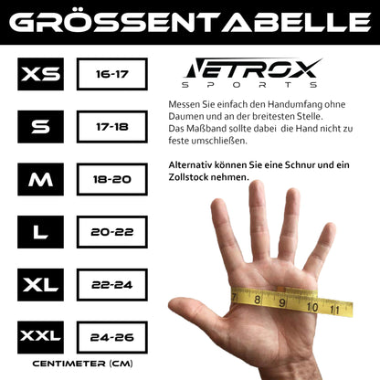 NetroxSports - Training gloves with wrist support for strength training - Fitness gloves for gym with wrist protection for men & women - Sports gloves for fitness training.