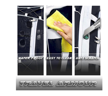 Spring Country travel bag for men, weekend bag, lightweight, extra large, Oxford duffle, gym, durable luggage, waterproof for men and women, 66 cm, Gray/White, X-Large