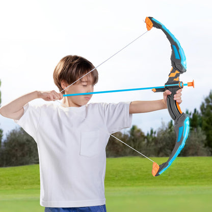 JOYIN Bow and Arrow Archery Toy Set for Kids, Light Up Archery Playset with glowing bow, 9 suction cup arrows, targets, and quiver.