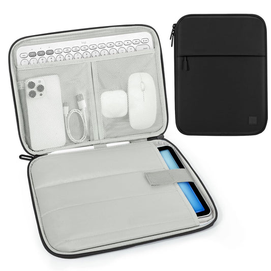 Dadanism 9-11 Inch Tablet Sleeve Case with Padding for iPad Pro 11", iPad Air 11", iPad (A16) 11", iPad 10th Gen/Air 5/4 10.9", iPad 9/8/7th Gen 10.2", Galaxy Tab A9+ 11"/S9 FE, Tab M11 11", Black