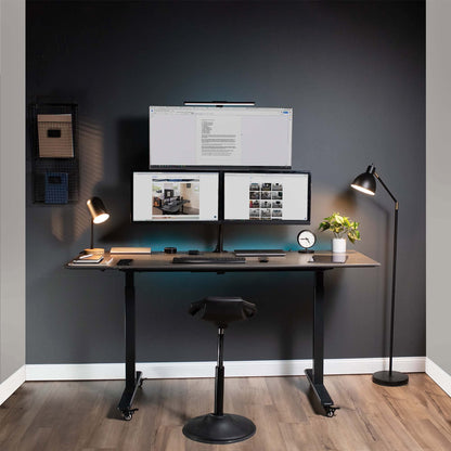 VIVO Triple LCD Monitor Desk Mount Heavy Duty Stand & fully adjustable 3 screen up to 27" (Stand-v003t)