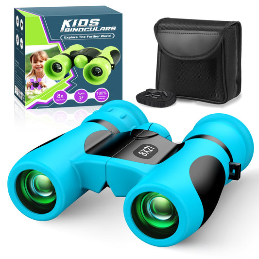 Binoculars for Kids Magnification 8X21, Back to School Boy Mini Binoculars Kids Toy for Ages 3-12, Outdoor Toy Telescope Children's Day Gifts for Little Boys - Outdoors, Hiking, Camping