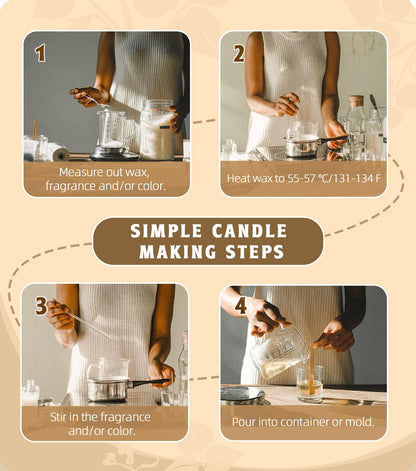 Soy wax flakes for candles 10kg, BOYUJK Premium Natural Candle Wax, 100% soy wax for candle making from organic farming, no additives, safe and pure.