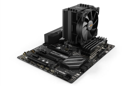 Shh! Pure Rock 2 Black, CPU cooler, 150W TDP, Pure Wings 2 120mm PWM, 4 6mm heat pipes, asymmetric design, single tower.