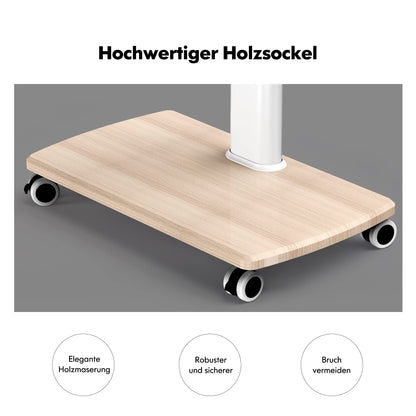 FITUEYES TV floor stand with wooden shelf TV stand base TV stand television stand with wheels height adjustable swivel for 32 to 70 inch flat screen up to 40kg. Max. VESA. 400 * 600.