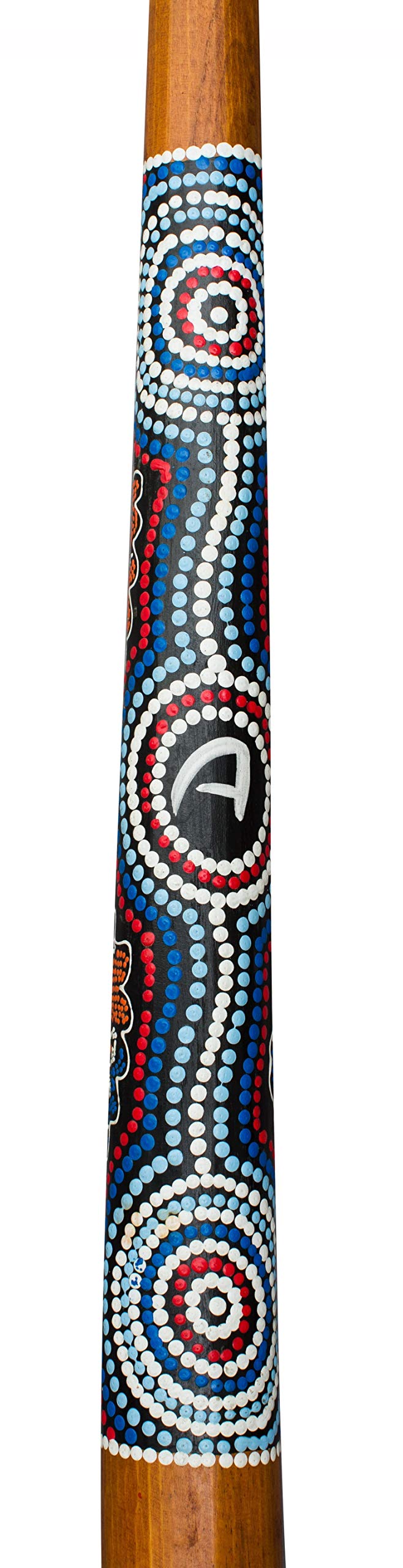 Australian Treasures - WOODEN DIDGERIDOO - 130cm - Nylon Didgeridoo Bag - Perfect for beginners. FREE DIDGERIDOO KEYCHAIN AND DISCOUNT COUPON FOR DIDGERIDOO LESSONS INCLUDED.